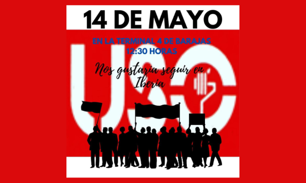 USO convoca concentración en Iberia el 14 de mayo