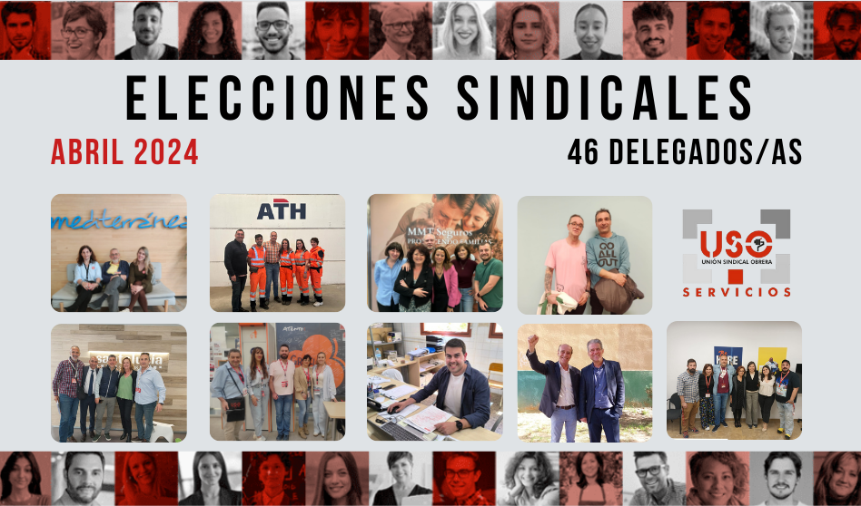 Elecciones sindicales en USO Servicios abril 2024