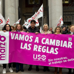 USO se manifiesta en el Día Internacional de la Mujer