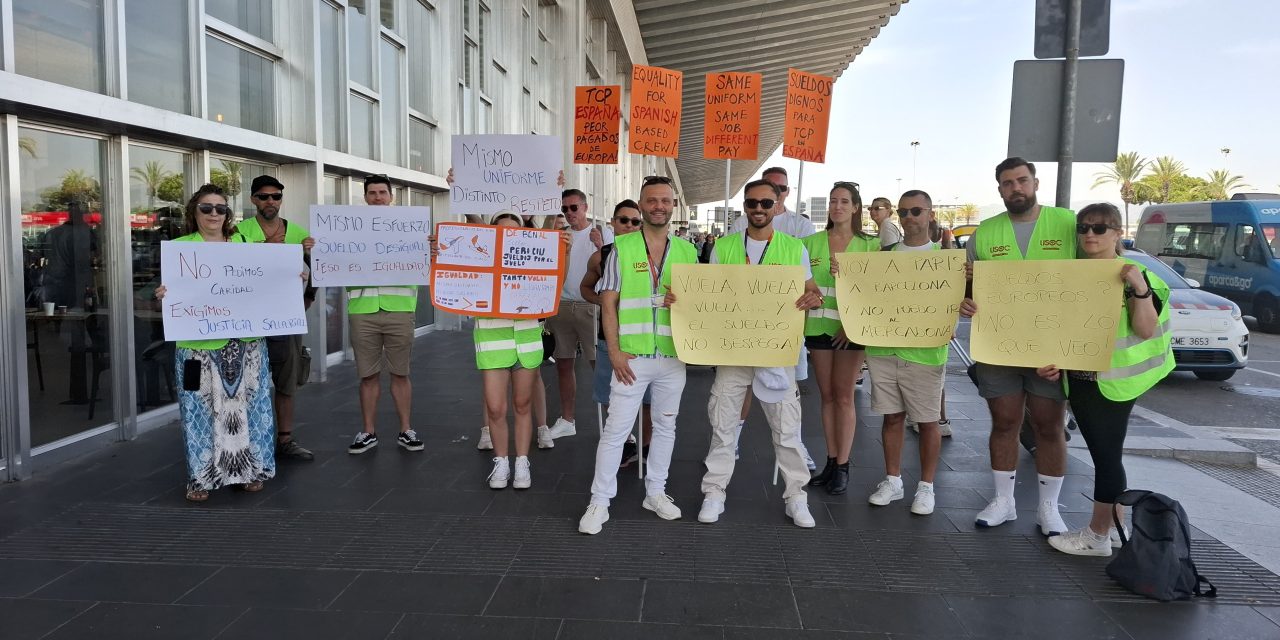 USO denuncia servicios mínimos abusivos en la huelga de TCP de EasyJet