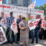 USO se concentra en la sede central de Iberia.