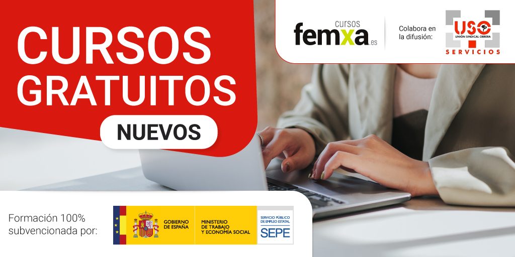 ¡Fórmate! Cursos online gratuitos SEPE