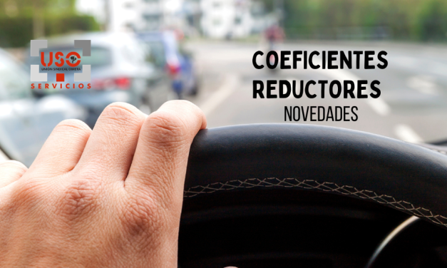 Cambios en los coeficientes reductores para conductores del transporte