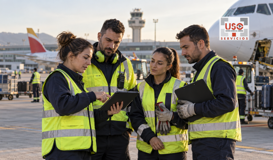 USO reabre la recogida de firmas por el Handling aeroportuario